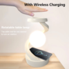 Multifunction Wireless Charger 3D Levitating Ball Lamp RGB Floating LED Night Light Fast Charging Station for Iphone Samsung